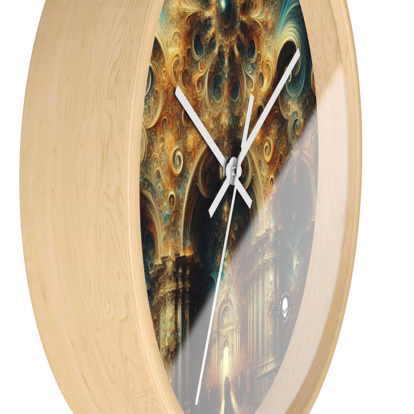 "Festin opulent : un banquet baroque" - L'horloge murale extraterrestre baroque