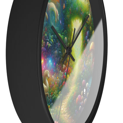 "Mystical Garden of Enchantment" - The Alien Wall Clock