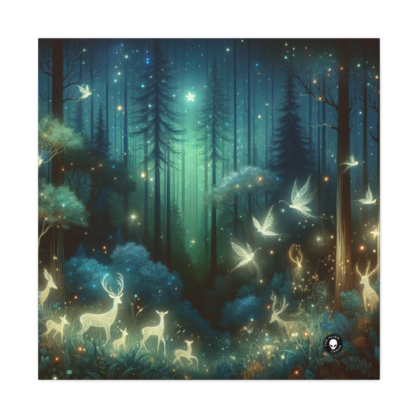 "Enchanted Night in the Whispering Woods" - The Alien Canva