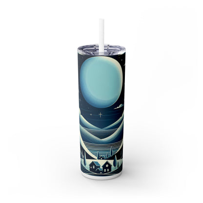 "Moonlit Haven" - Le verre fin Alien Maars® avec paille 20 oz