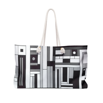 "De Stijl in Black and White" - The Alien Weekender Bag De Stijl Style