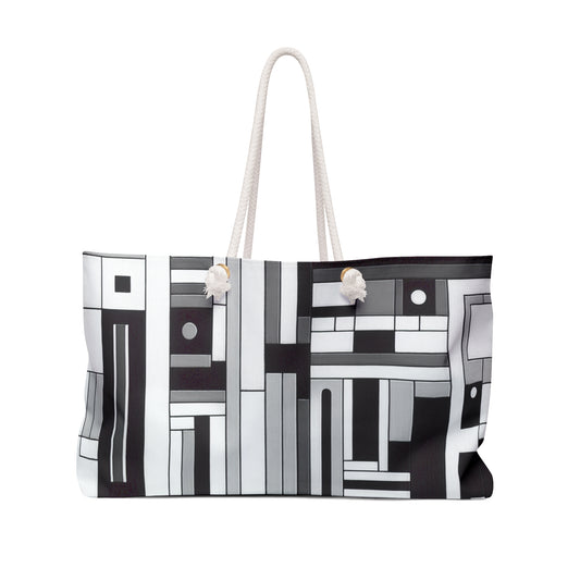 "De Stijl en noir et blanc" - Le sac de week-end Alien De Stijl Style