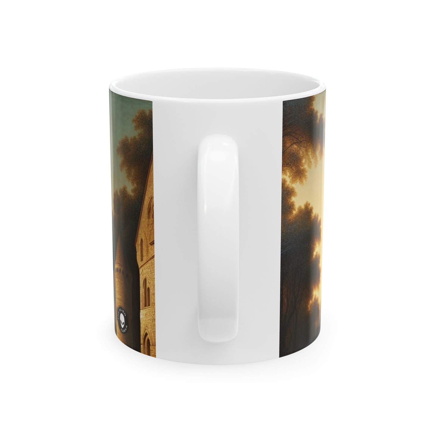 "Intellectual Discourse in the City Square" - The Alien Ceramic Mug 11oz Proto-Renaissance