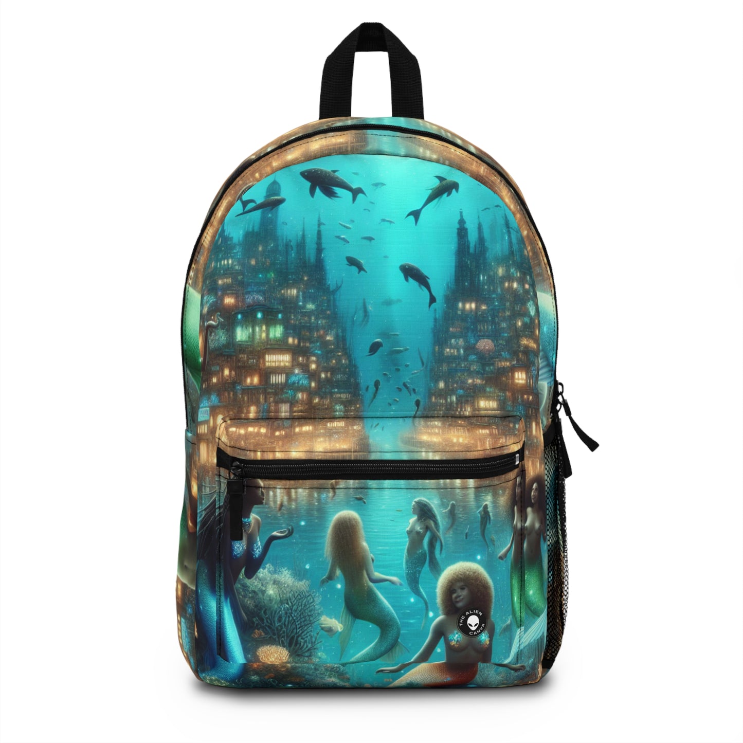 "Glimmering Depths: The Enchanted Underwater City" - The Alien Backpack