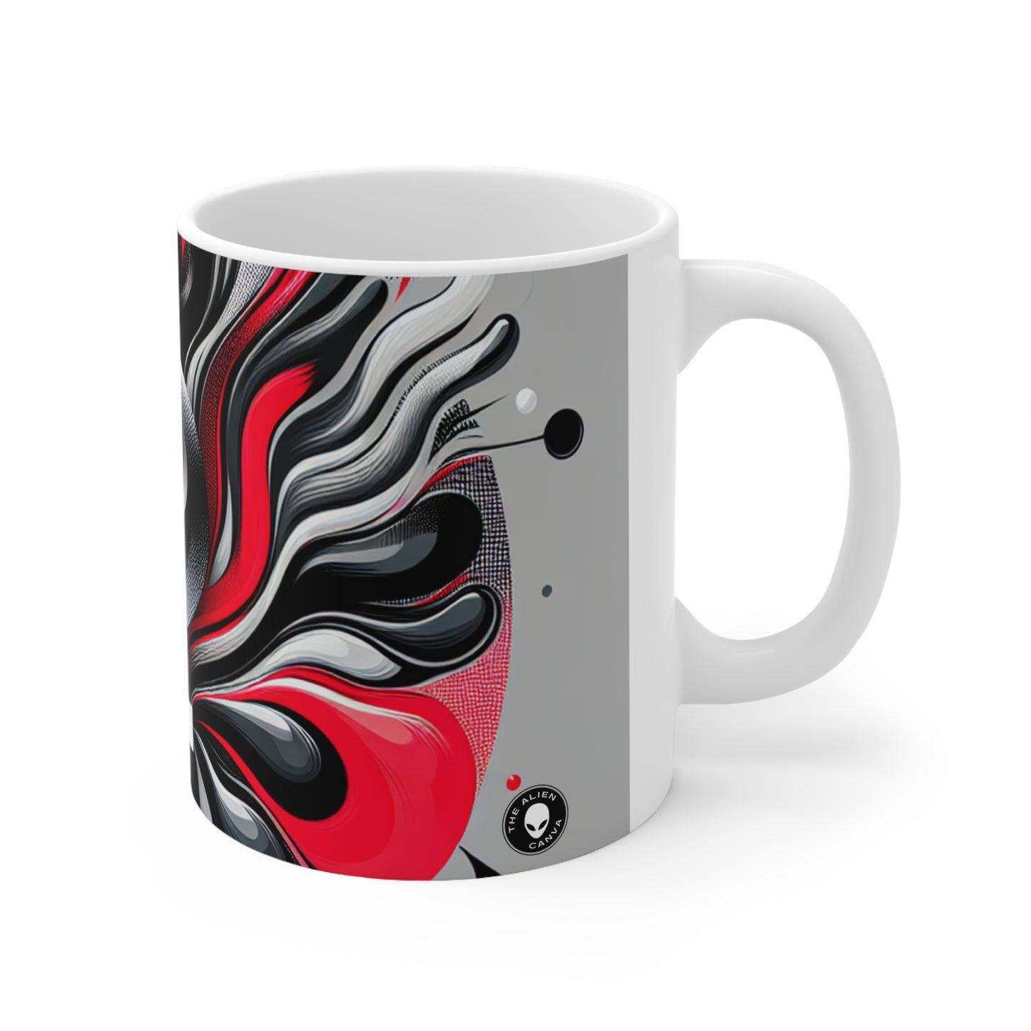 "Borders Broken: A Provocative Journey into Transgressive Art" - The Alien Ceramic Mug 11oz Transgressive Art