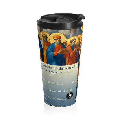 "Forged in Faith: The Journey from Despair to Hope" - The Alien Stainless Steel Travel Mug Religious Art