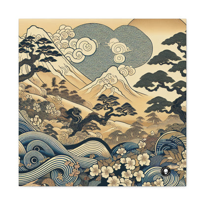 "Los sueños festivos de Edo" - The Alien Canva Ukiyo-e (impresión en madera japonesa)