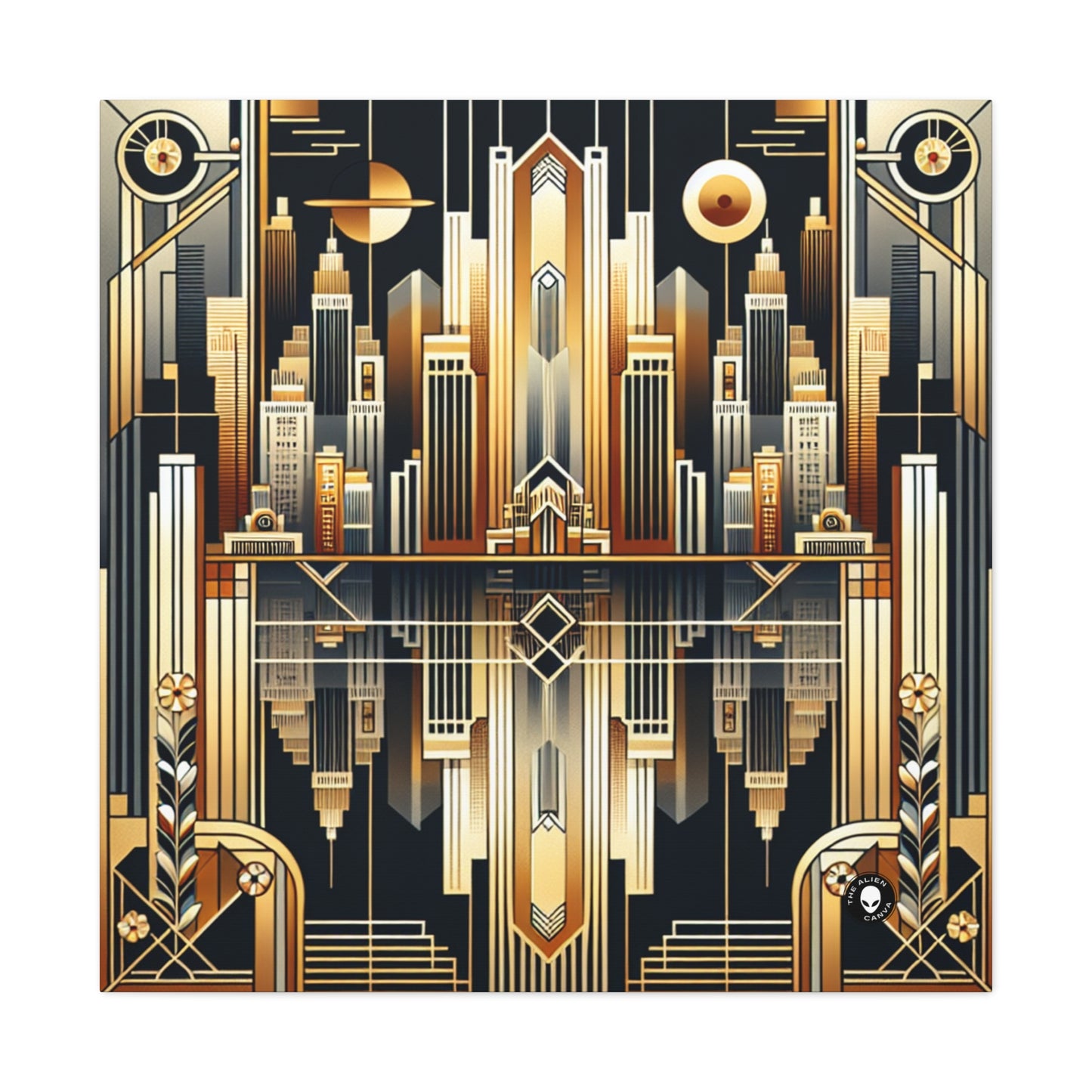 "Luxe Deco: Elegancia artística en el Grand Hotel" - The Alien Canva Art Deco