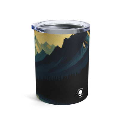 "Silent Sentinel of the Shadowed Woods" - The Alien Tumbler 10oz Tenebrism