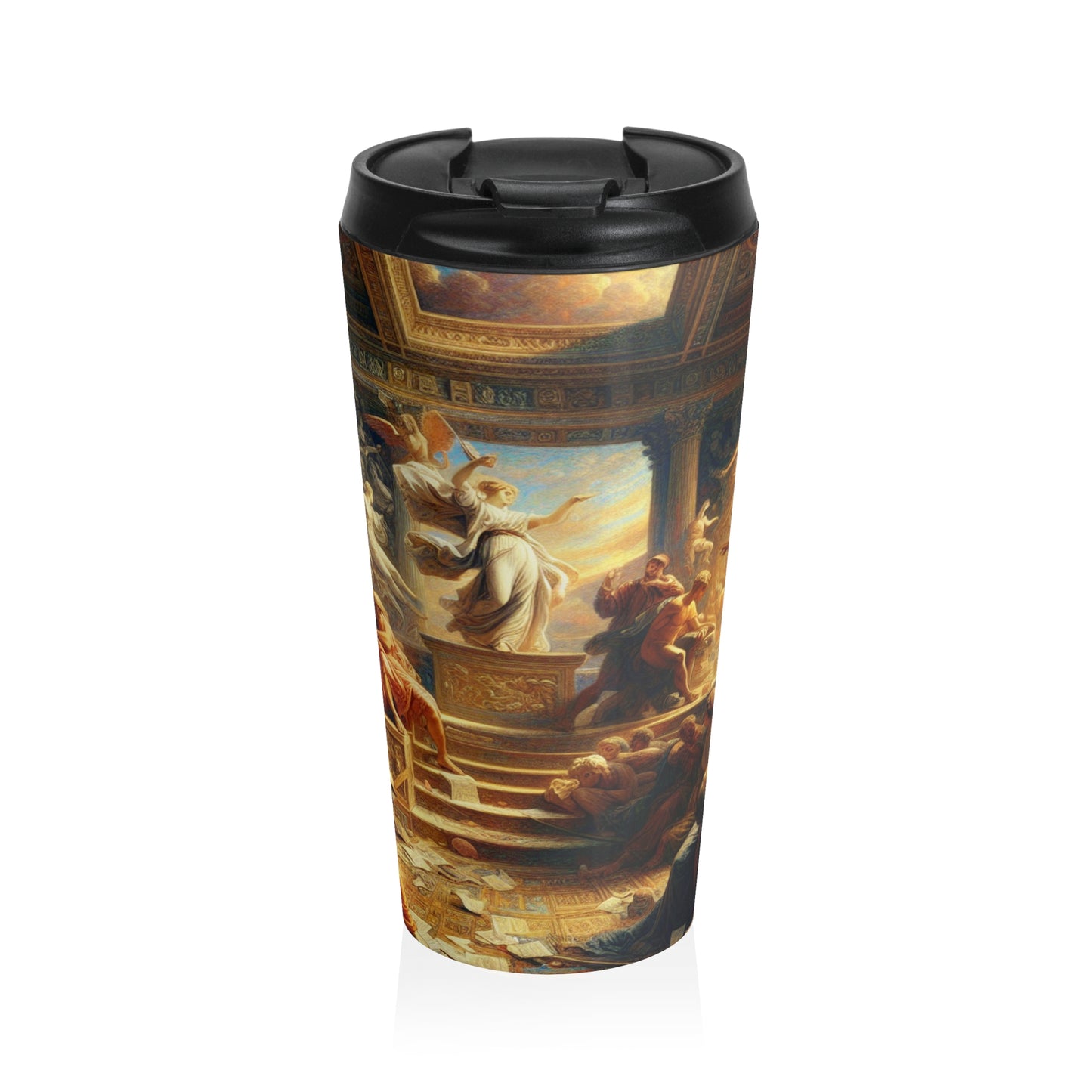 "Modern Renaissance: Leaders of Today" - The Alien Stainless Steel Travel Mug Neoclassicism