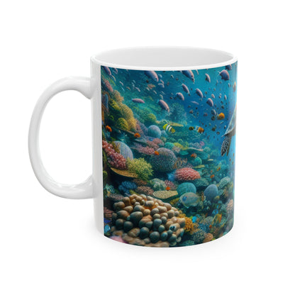 "Beneath the Surface: An Underwater Wonderland" - The Alien Ceramic Mug 11oz