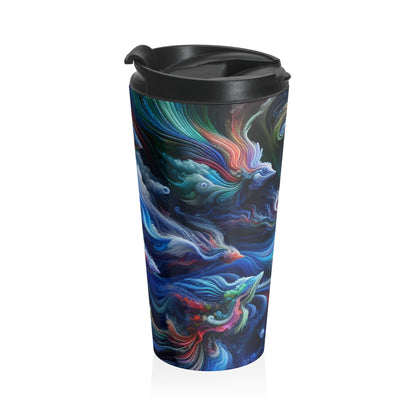 "Psychedelic Underwater Wonderland" - The Alien Stainless Steel Travel Mug