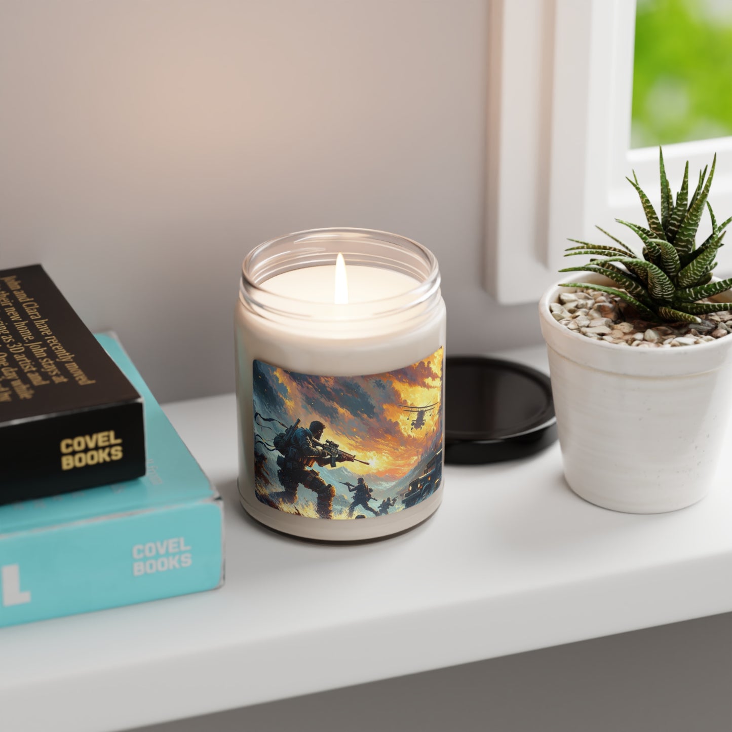 "Recreating a Game-themed Masterpiece" - The Alien Scented Soy Candle 9oz Video Game Art Style