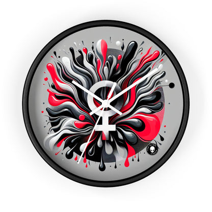 "Borders Broken: A Provocative Journey into Transgressive Art" - The Alien Wall Clock Transgressive Art