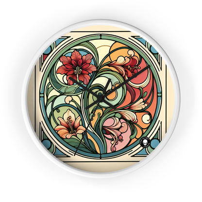 "Enchanting Depths: An Art Nouveau Ode to the Underwater Realm" - The Alien Wall Clock Art Nouveau