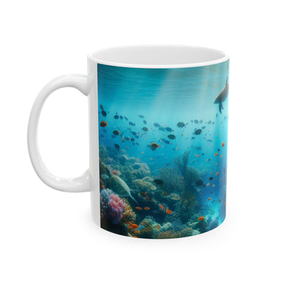 « Symphonie sous-marine » – La tasse en céramique Alien 11 oz