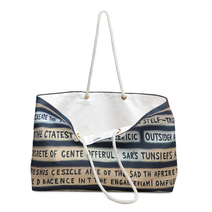 "Intersecting Realities: An Outsider Art Interpretation" - The Alien Weekender Bag Outsider Art