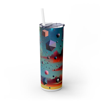 "Floating Dimensions: A Surreal Sky" - The Alien Maars® Skinny Tumbler with Straw 20oz