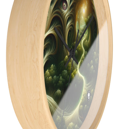 "Watchful Woods: The Path to Enchantment" - The Alien Wall Clock