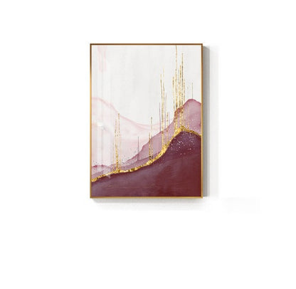 Nordic PurpleCanvas Painting Abstract Golden  Canvas Painting Wall Pictures For Living Room Wall Art Home Decor Poster