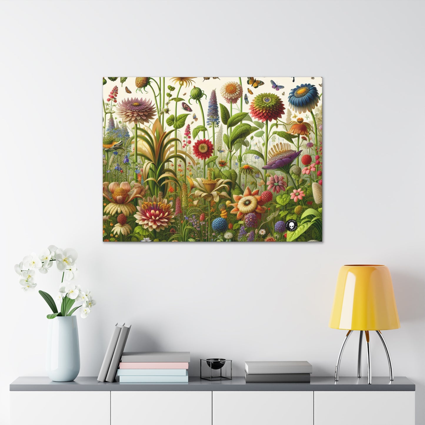 "Enchanted Garden: A Whimsical Scene" - The Alien Canva