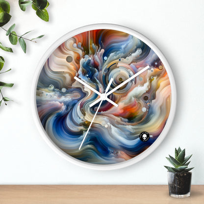 "Toile vivante : La transcendance de l'art et de l'humanité" - The Alien Wall Clock Video Art