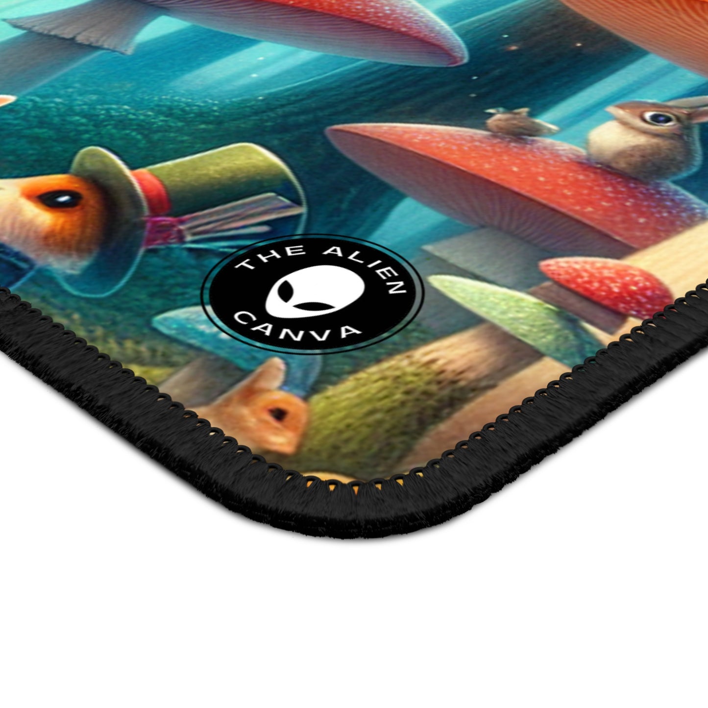 "Mushroom Wonderland: A Magical Tea Party" - The Alien Gaming Mouse Pad