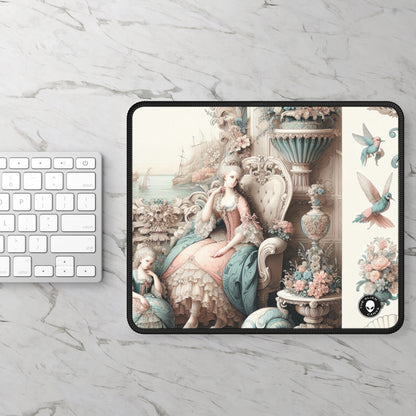 "Enchantment in Pastel Gardens: Rococo Fairy Princess" - The Alien Gaming Mouse Pad Rococo