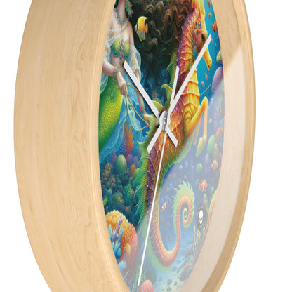 "Mermaid's Magical Coral Ride" - The Alien Wall Clock