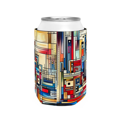 "Simetría urbana: una perspectiva precisionista" - The Alien Can Cooler Sleeve Precisionismo