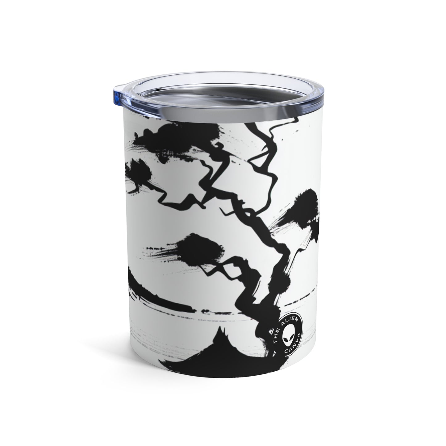 "Harmony of Wind and Water: A Zen Ink Painting" - The Alien Tumbler 10oz Zen Ink Painting