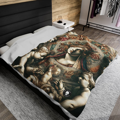 "Mystical Banquet: A Renaissance Fantasy" - The Alien Velveteen Plush Blanket Renaissance