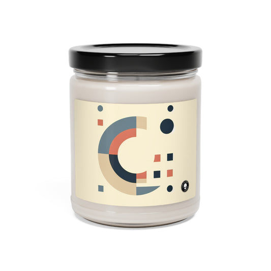 "Monochrome Shapes" - The Alien Scented Soy Candle 9oz Minimalism