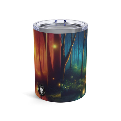 "Dusk Enchantment: A Magical Forest Scene" - The Alien Tumbler 10oz