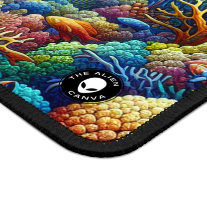 "Marine Paradise: Colorful Coral Reef Wildlife" - The Alien Gaming Mouse Pad