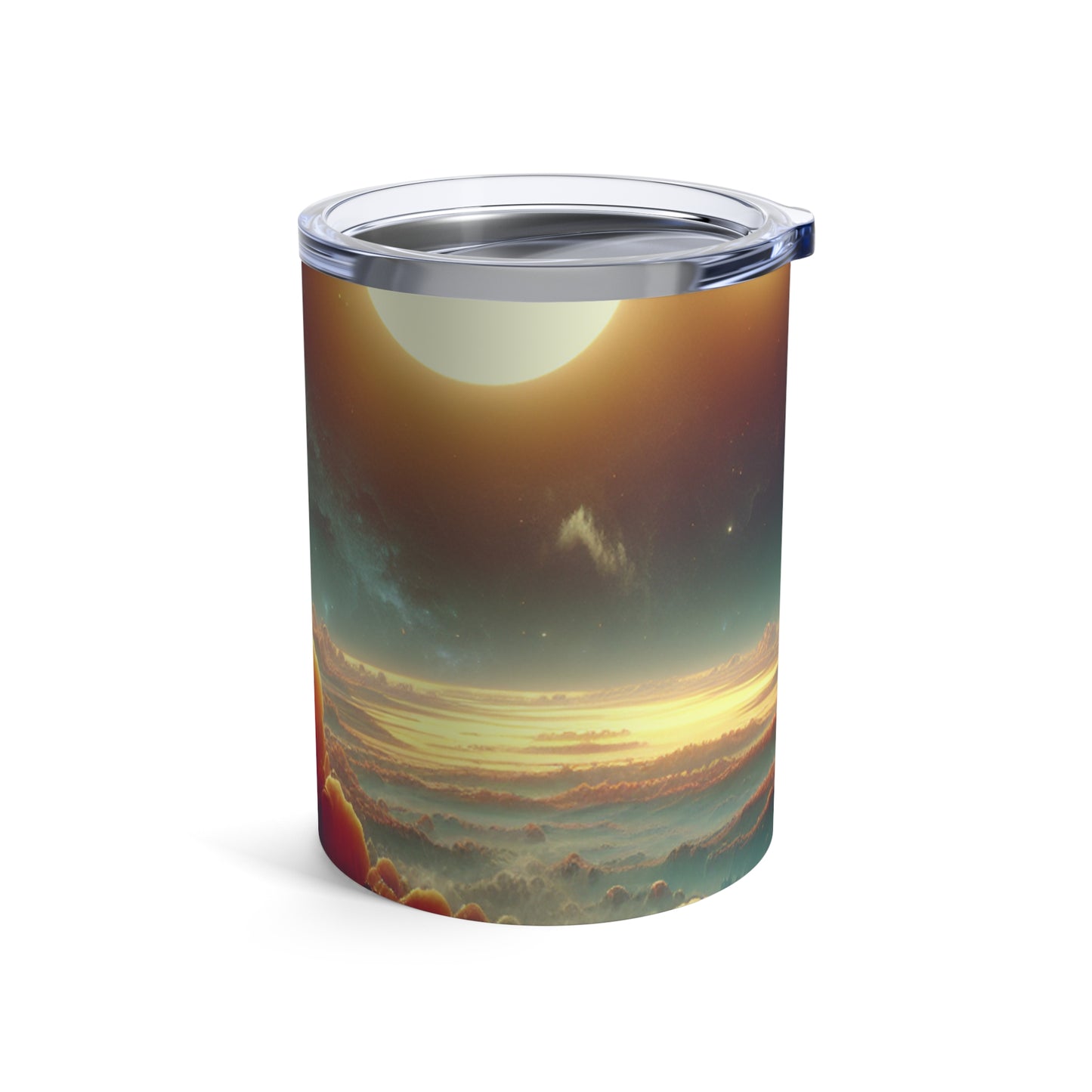 "Dawn of the Three Suns: A Sci-Fi Space Odyssey" - The Alien Tumbler 10oz Video Game Art