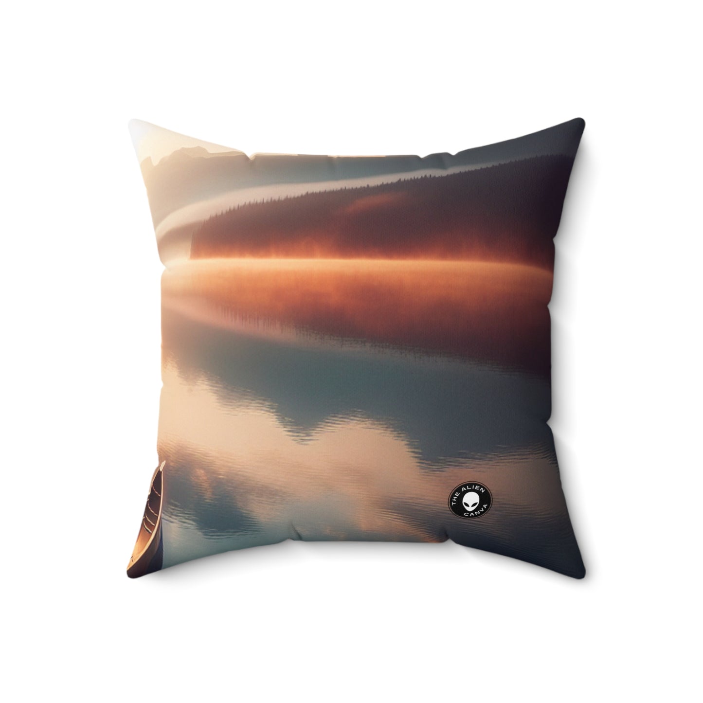 "Tranquil Morning"- The Alien Spun Polyester Square Pillow