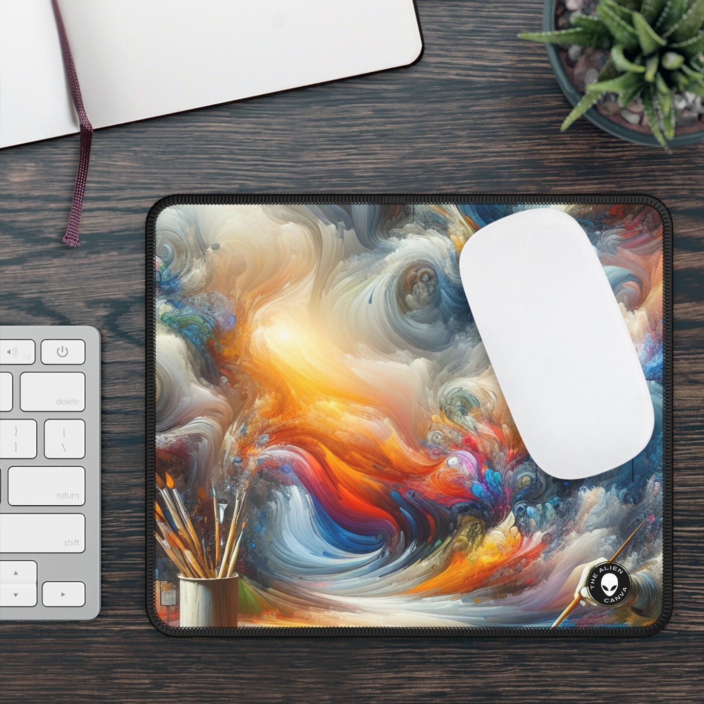 "Mystical Forest: A Whimsical Wonderland" - The Alien Gaming Mouse Pad Digital Painting