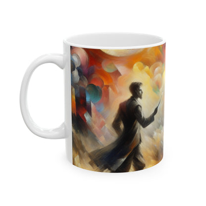 "Métamorphose dans la forêt enchantée" - La tasse en céramique Alien 11oz Symbolisme