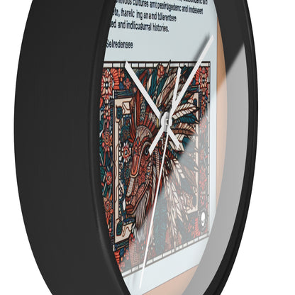 "Resilience Unveiled: A Postcolonial Celebration" - The Alien Wall Clock Postcolonial Art