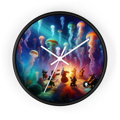 "Jellyfish Serenade: An Underwater Symphony" - The Alien Wall Clock