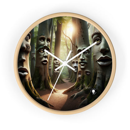 "Whispering Woods: Secrets of the Enchanted Forest" - The Alien Wall Clock