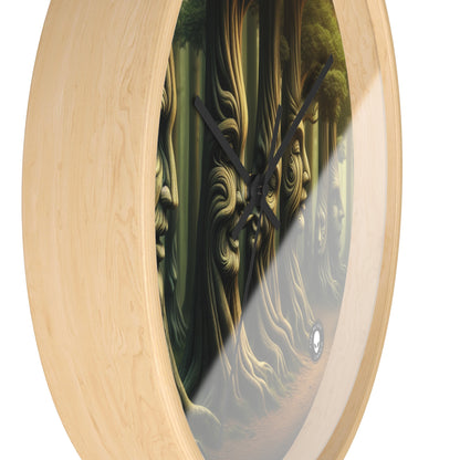 "Whispering Trees: Secrets of the Mystic Forest" - The Alien Wall Clock