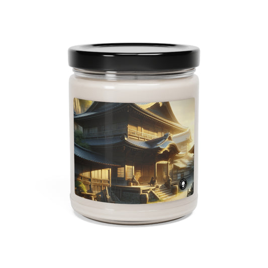 "Golden Hour Bliss: Photographic Realism Landscape" - The Alien Scented Soy Candle 9oz Photographic Realism