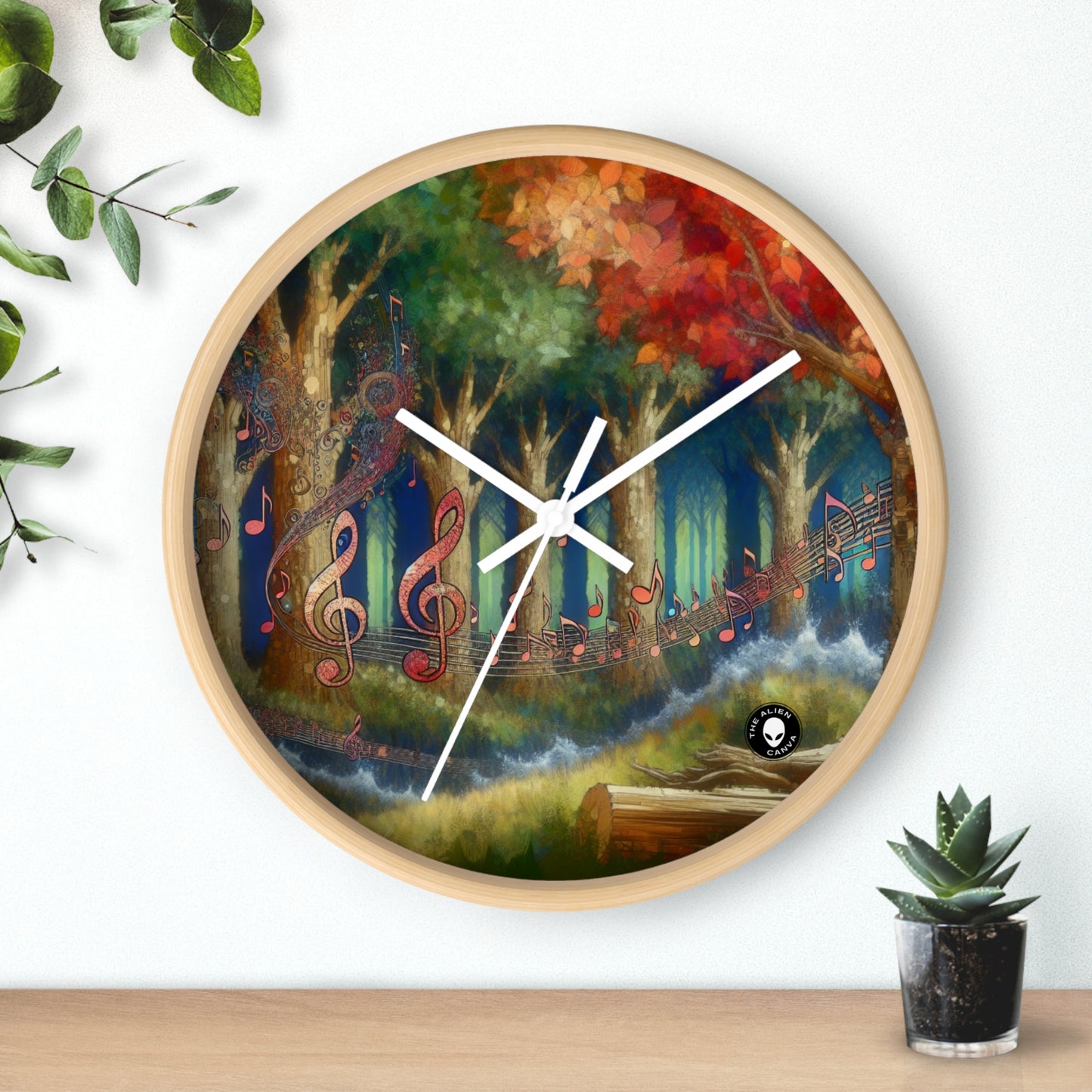 "Melodic Grove" - The Alien Wall Clock