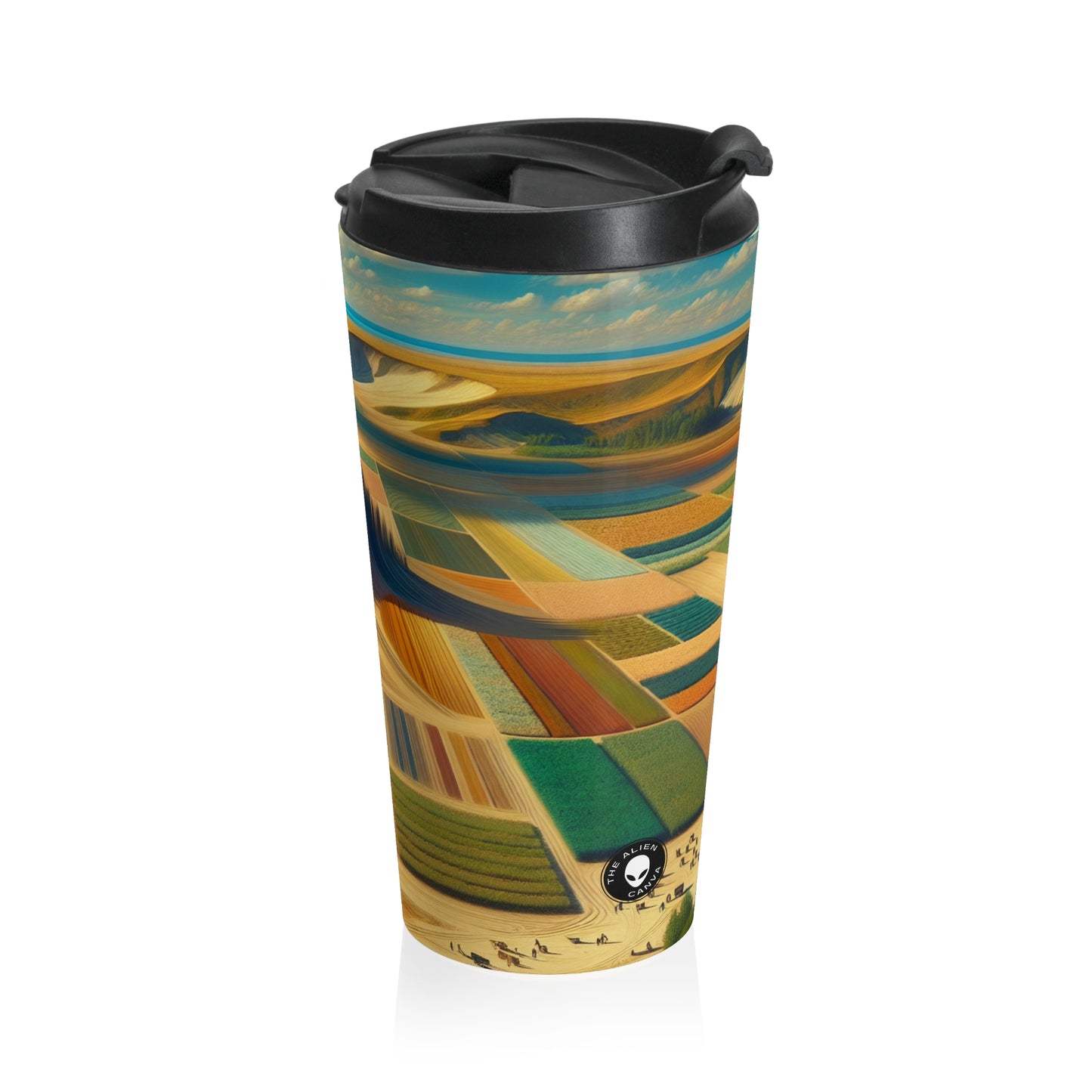 "Forest Mandala: Nature's Harmony" - The Alien Stainless Steel Travel Mug Land Art