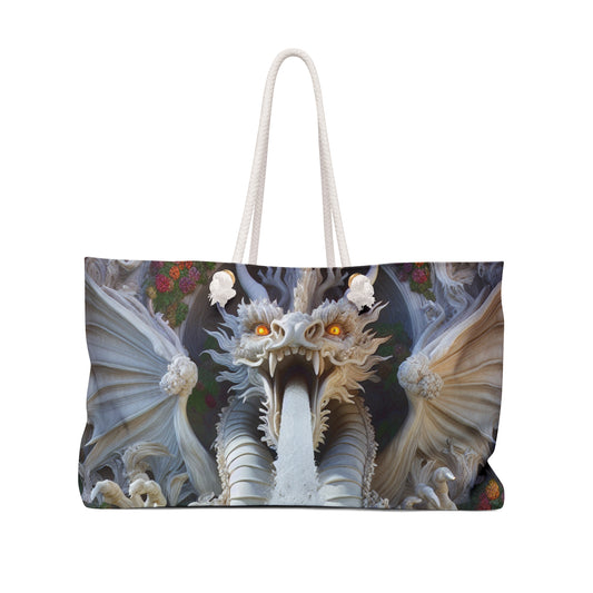 "Fiery Dragon Fountain: Heaven's Cascade" - The Alien Weekender Bag Rococo Style