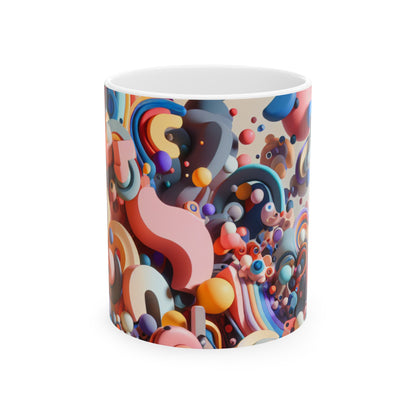 "Light Dance: An Interactive Art Installation" - The Alien Ceramic Mug 11oz Interactive Art