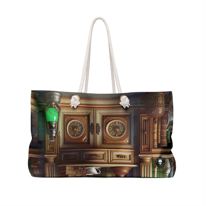 "Revealed Wonders: A Trompe-l'oeil Journey to an Underwater Oasis" - The Alien Weekender Bag Trompe-l'oeil