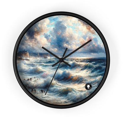 "Storm-Tossed Seas" - L'impressionnisme de l'horloge murale extraterrestre